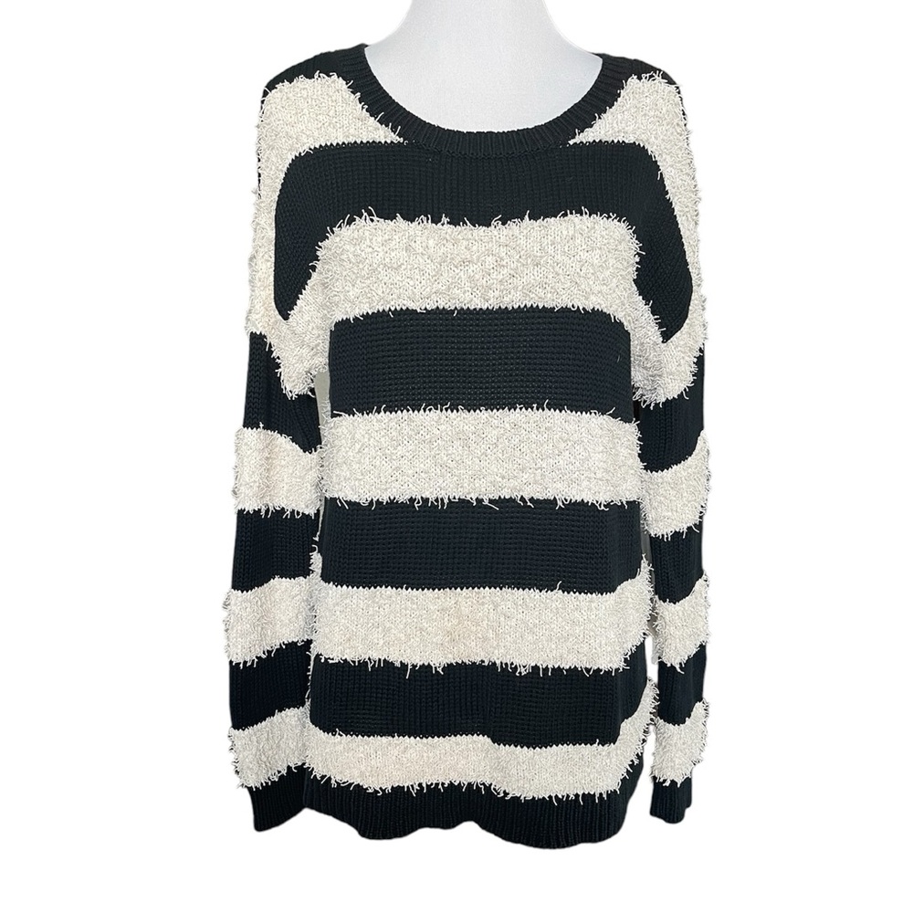American Eagle vintage boyfriend shag stripe sweater